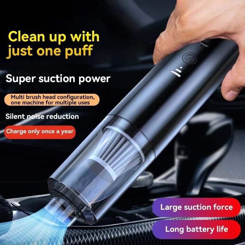 Portable Car Vacuum – Compact, Powerful & Rechargeable Cleaning Solution