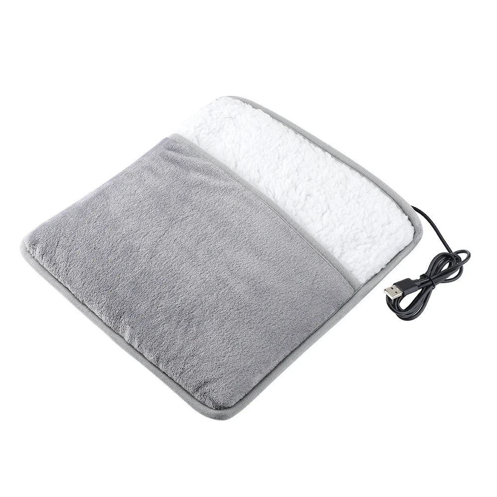Heated Foot Warmer Pad – USB Powered Plush Heater for Warm, Comfortable Nights