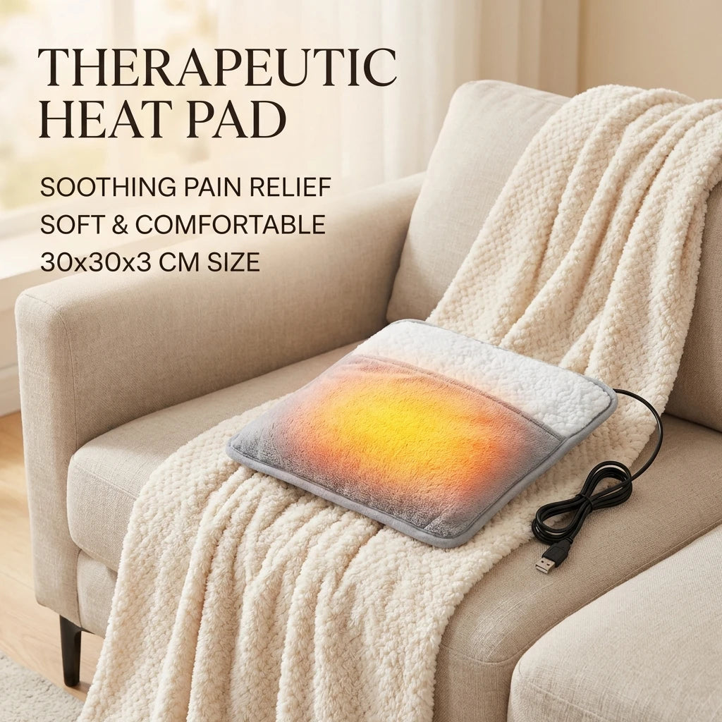 Heated Foot Warmer Pad – USB Powered Plush Heater for Warm, Comfortable Nights