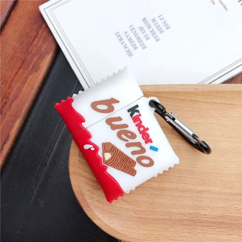 Cartoon Ice Cream AirPods Case – Cute Silicone Cover for AirPods (Multiple Models)