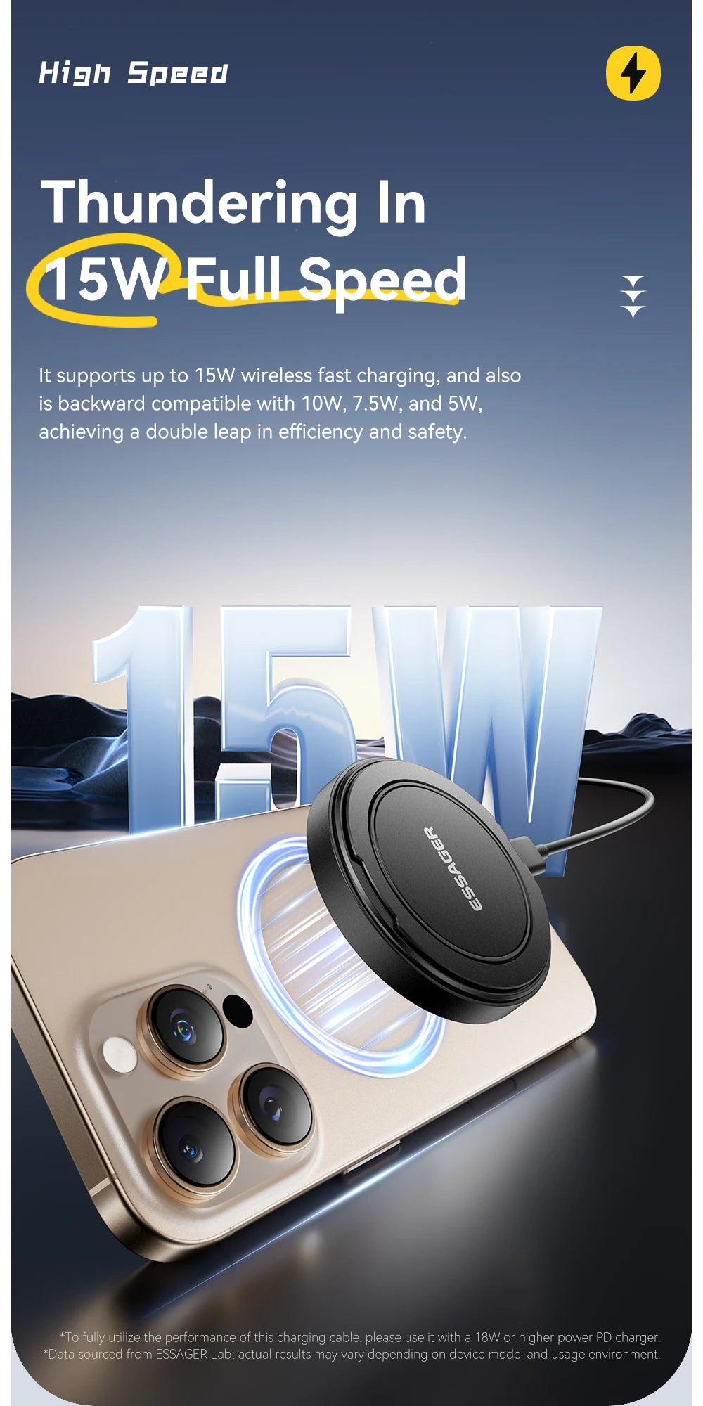 Essager Magnetic Wireless iPhone Charger