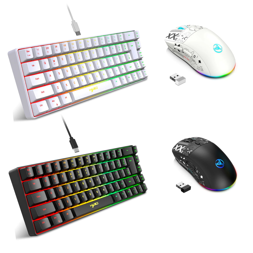Wired Gaming Keyboard & Mouse Combo (White RGB)