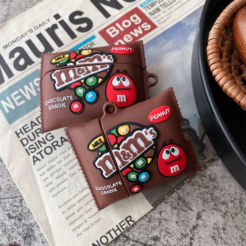 Cartoon Ice Cream AirPods Case – Cute Silicone Cover for AirPods (Multiple Models)