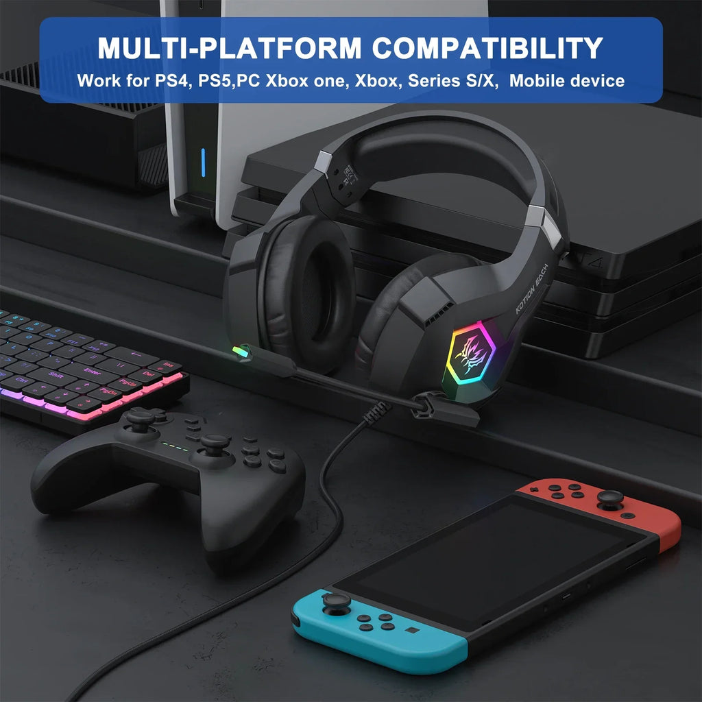 Wired Gaming Headset PS5 PS4 XBOX