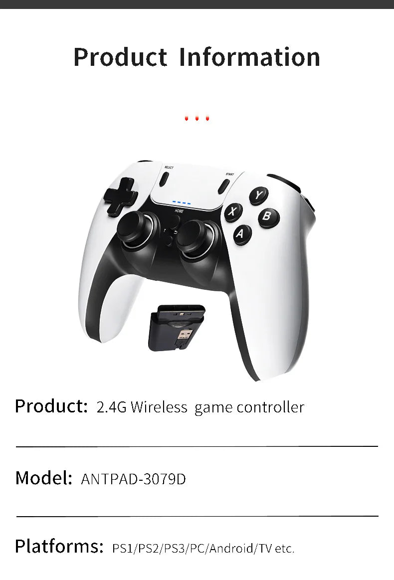 Wireless Gaming Controller compatible with PS5/PS4/PS3/XBOX