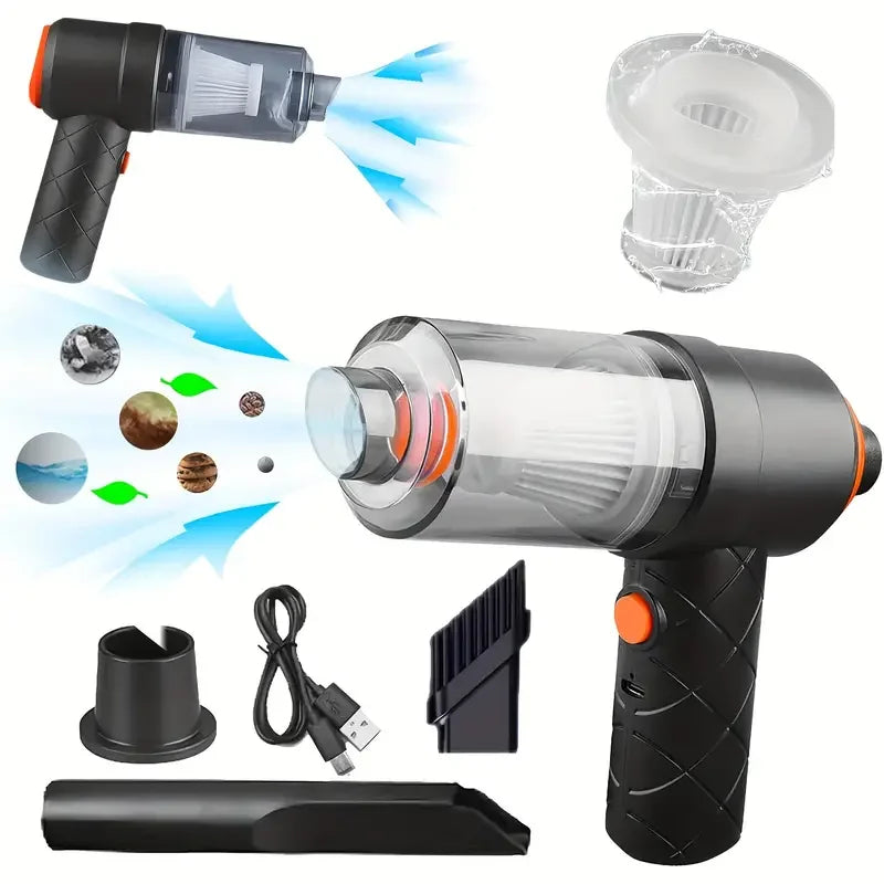 Portable Cordless Vacuum – Compact High-Suction Cleaner for Car, Home & Pet Hair