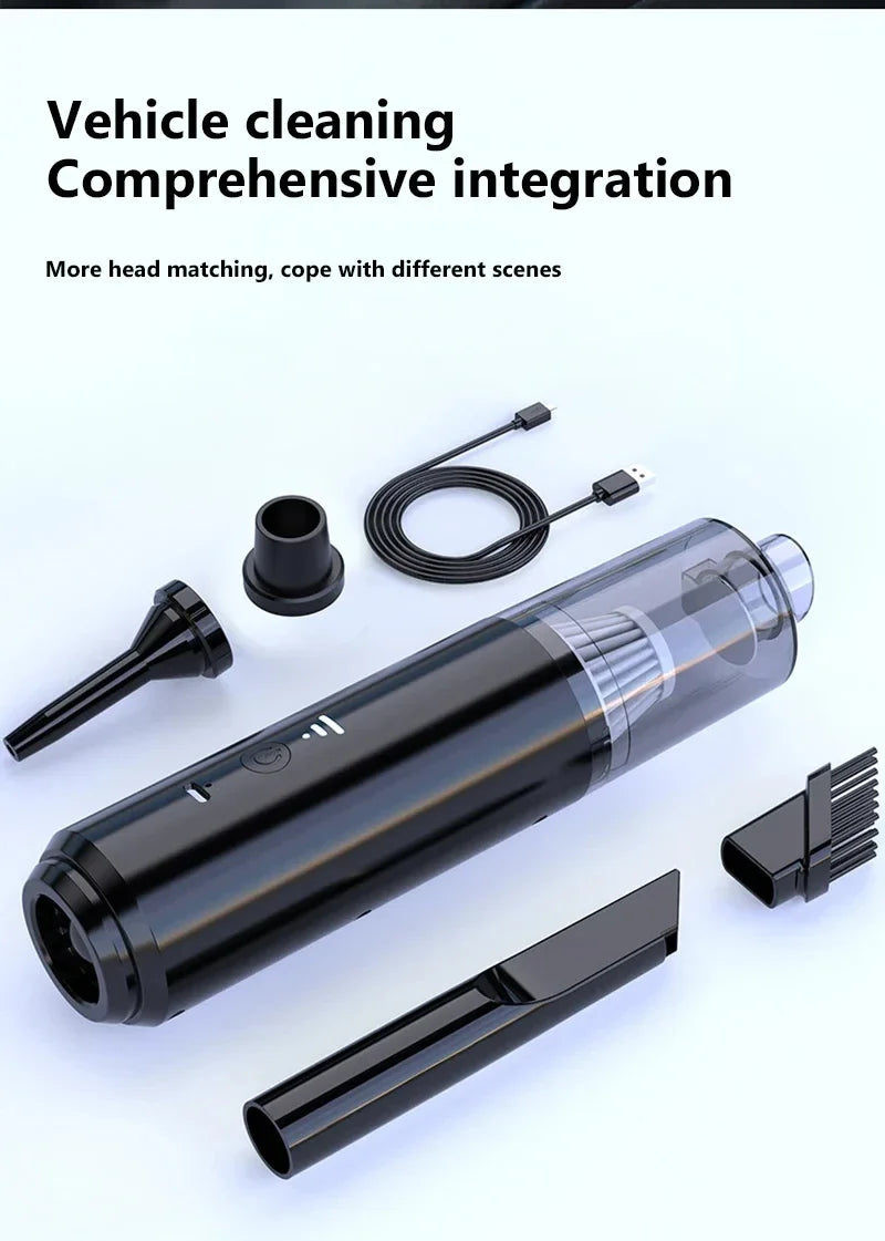 Portable Car Vacuum – Compact, Powerful & Rechargeable Cleaning Solution
