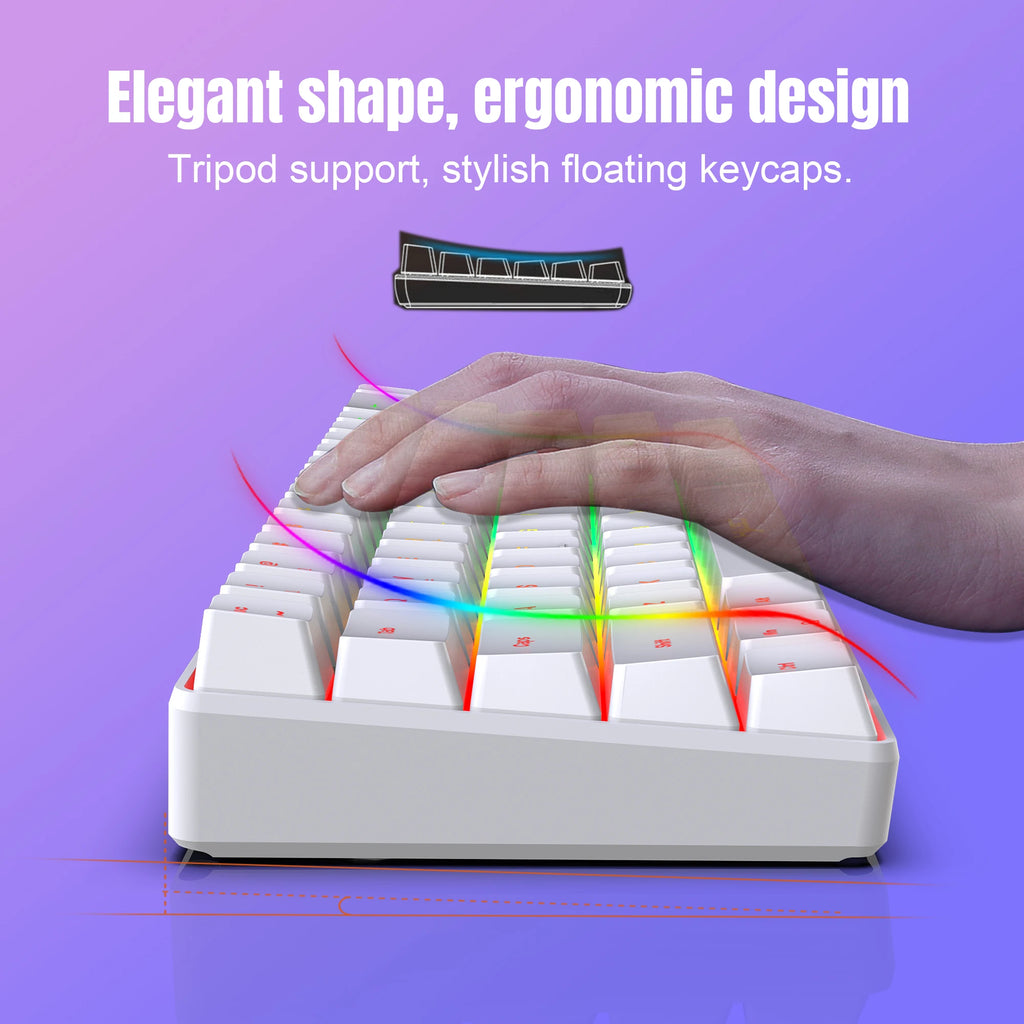 Wired Gaming Keyboard & Mouse Combo (White RGB)