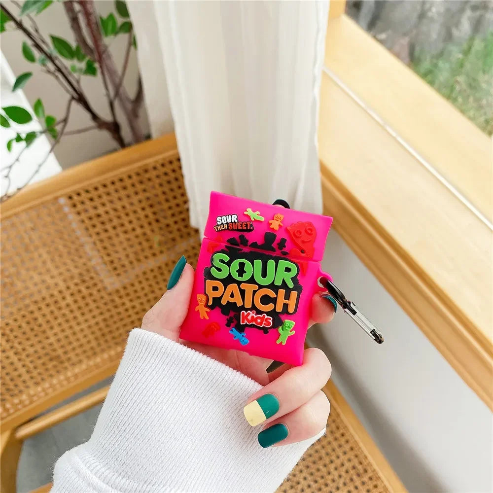 Cartoon Ice Cream AirPods Case – Cute Silicone Cover for AirPods (Multiple Models)