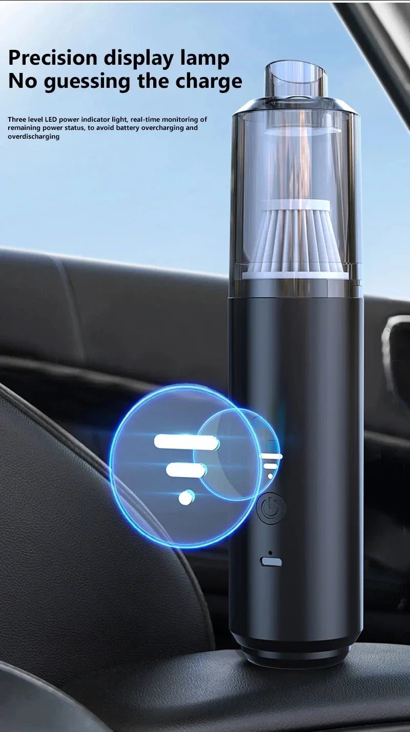 Portable Car Vacuum – Compact, Powerful & Rechargeable Cleaning Solution