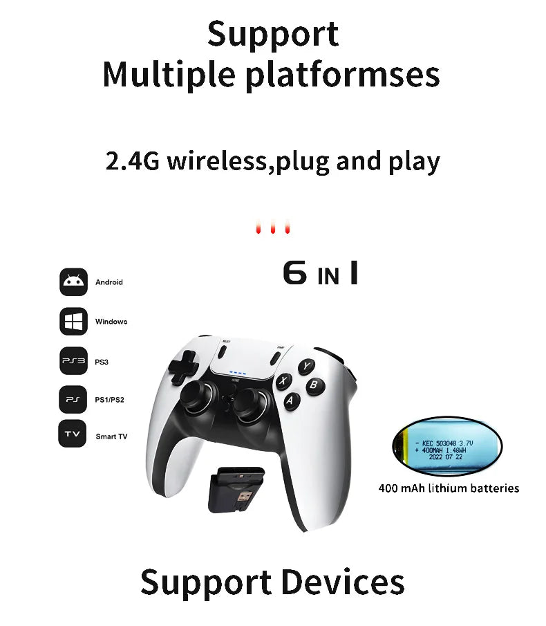 Wireless Gaming Controller compatible with PS5/PS4/PS3/XBOX