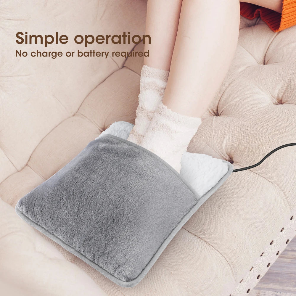 Heated Foot Warmer Pad – USB Powered Plush Heater for Warm, Comfortable Nights