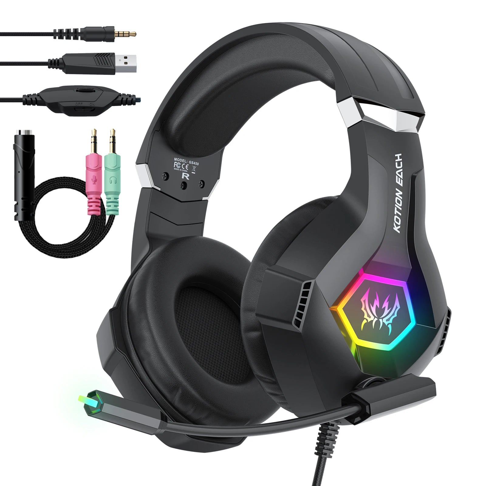 Wired Gaming Headset PS5 PS4 XBOX