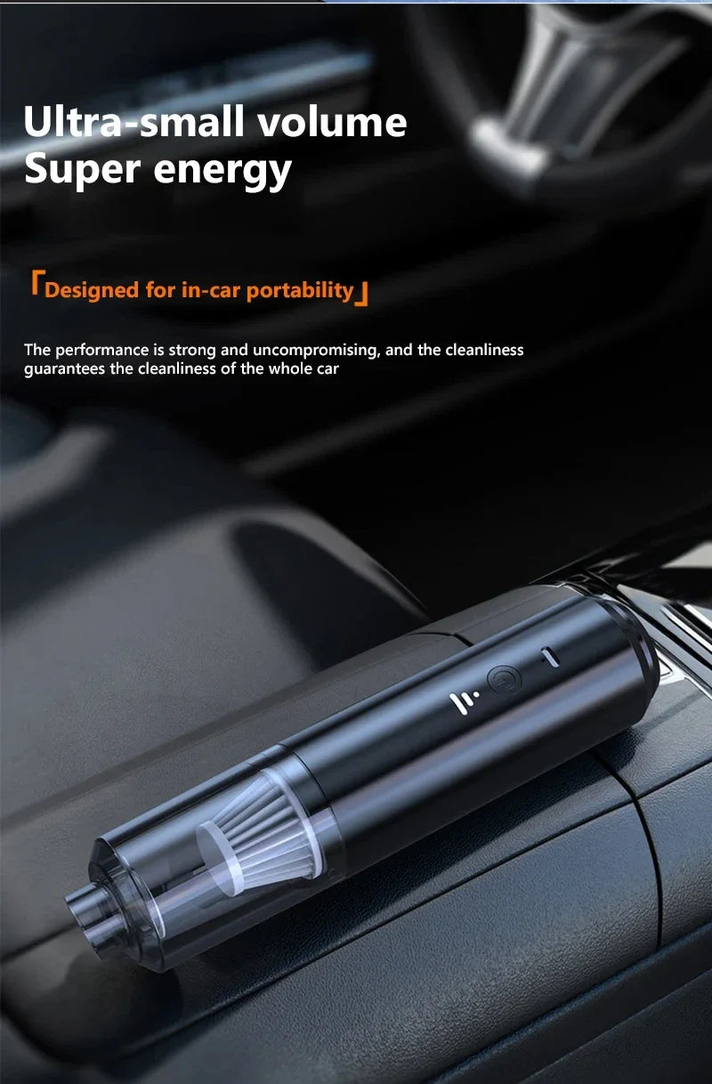 Portable Car Vacuum – Compact, Powerful & Rechargeable Cleaning Solution