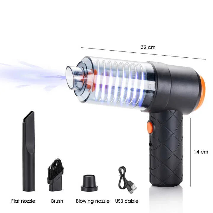 Portable Cordless Vacuum – Compact High-Suction Cleaner for Car, Home & Pet Hair
