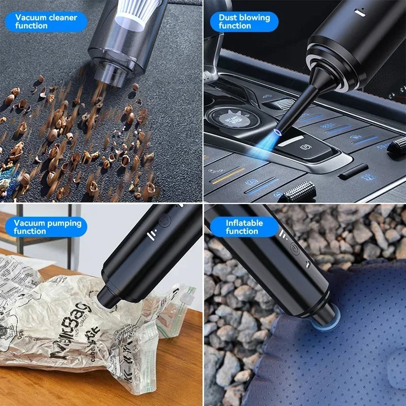 Portable Car Vacuum – Compact, Powerful & Rechargeable Cleaning Solution