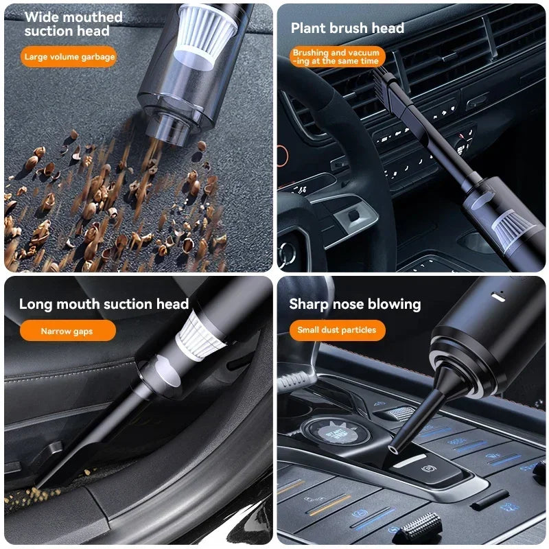 Portable Car Vacuum – Compact, Powerful & Rechargeable Cleaning Solution
