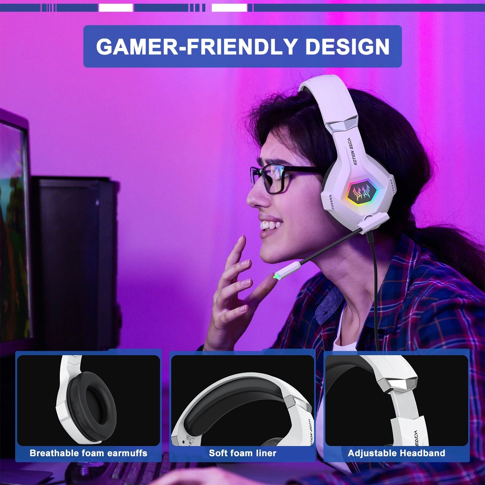 Wired Gaming Headset PS5 PS4 XBOX